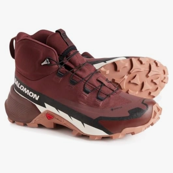 Salomon Shoes - Salomon Cross Hike 2 Mid GTX Hiking Boots Waterproof Womens Size 9.5